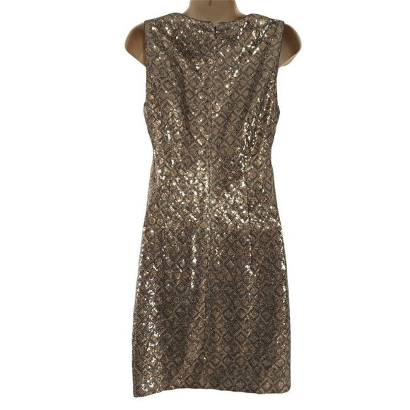 Banana Republic Black & Silver Sequin Formal Party Dress - Picture 4 of 7
